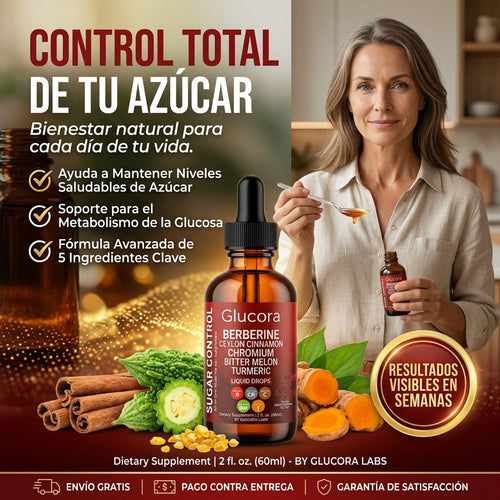 Glucora Gotas Control de Azúcar 60 ml
